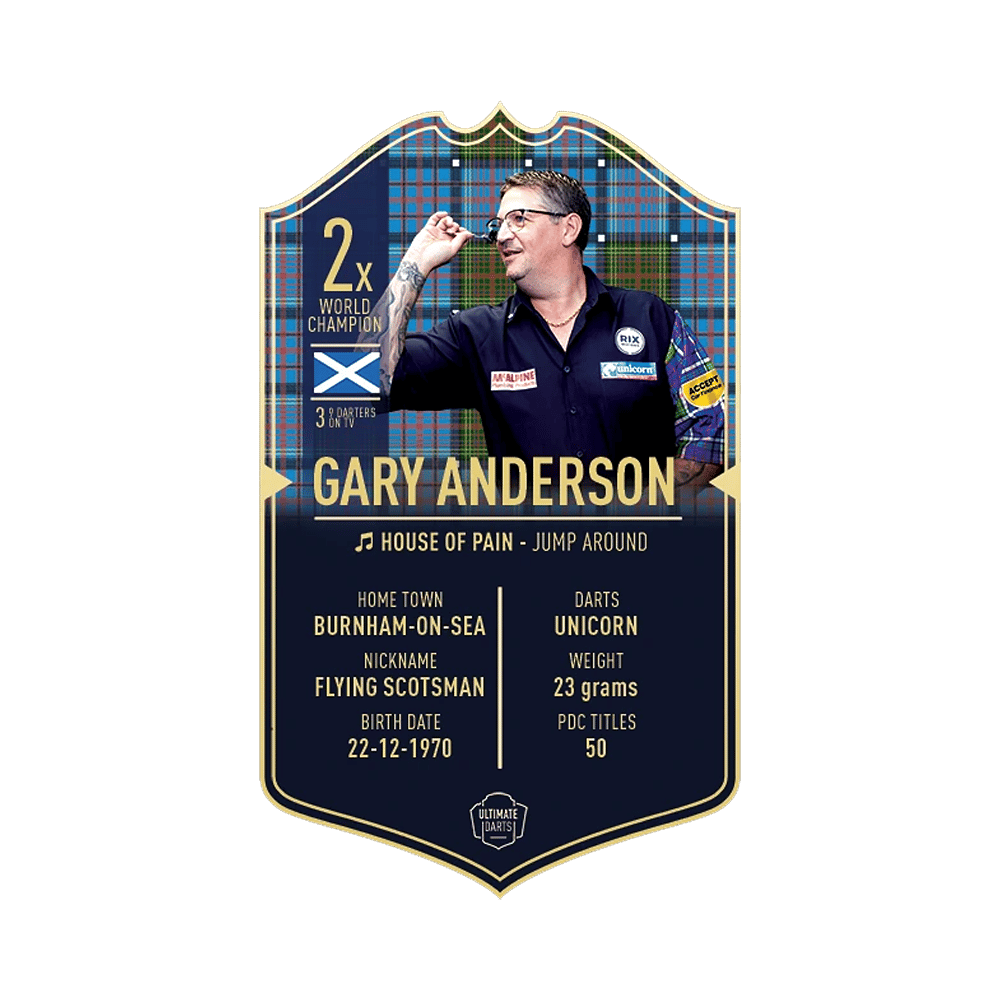 Ultimate Darts Card - Gary Anderson