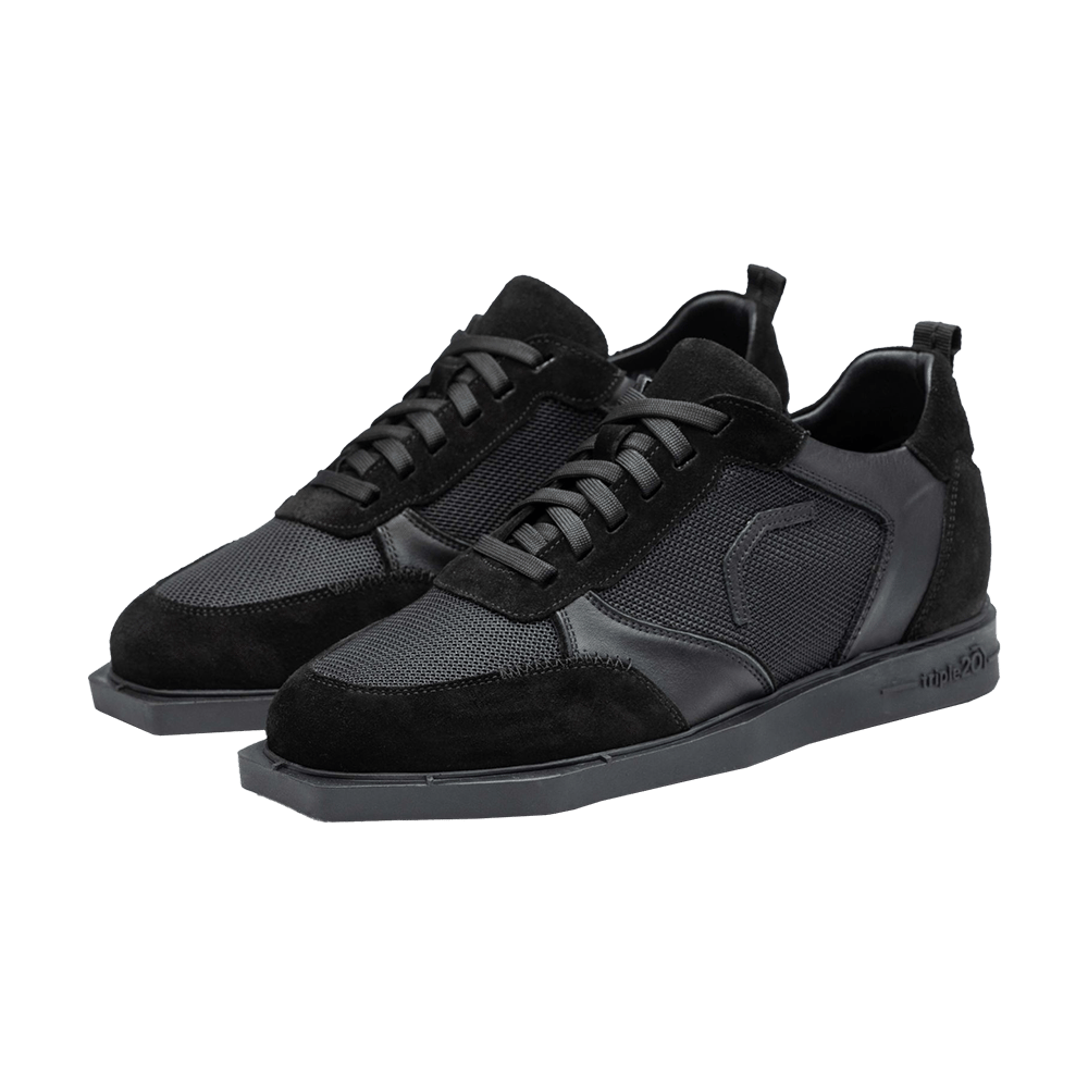 Triple20 Dartschuhe Textil Leder - Schwarz